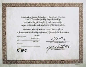 旭彩网正式加入IPC-国际电子工业联接协会